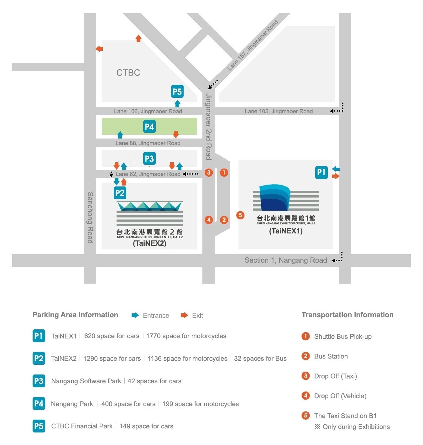 Parking map